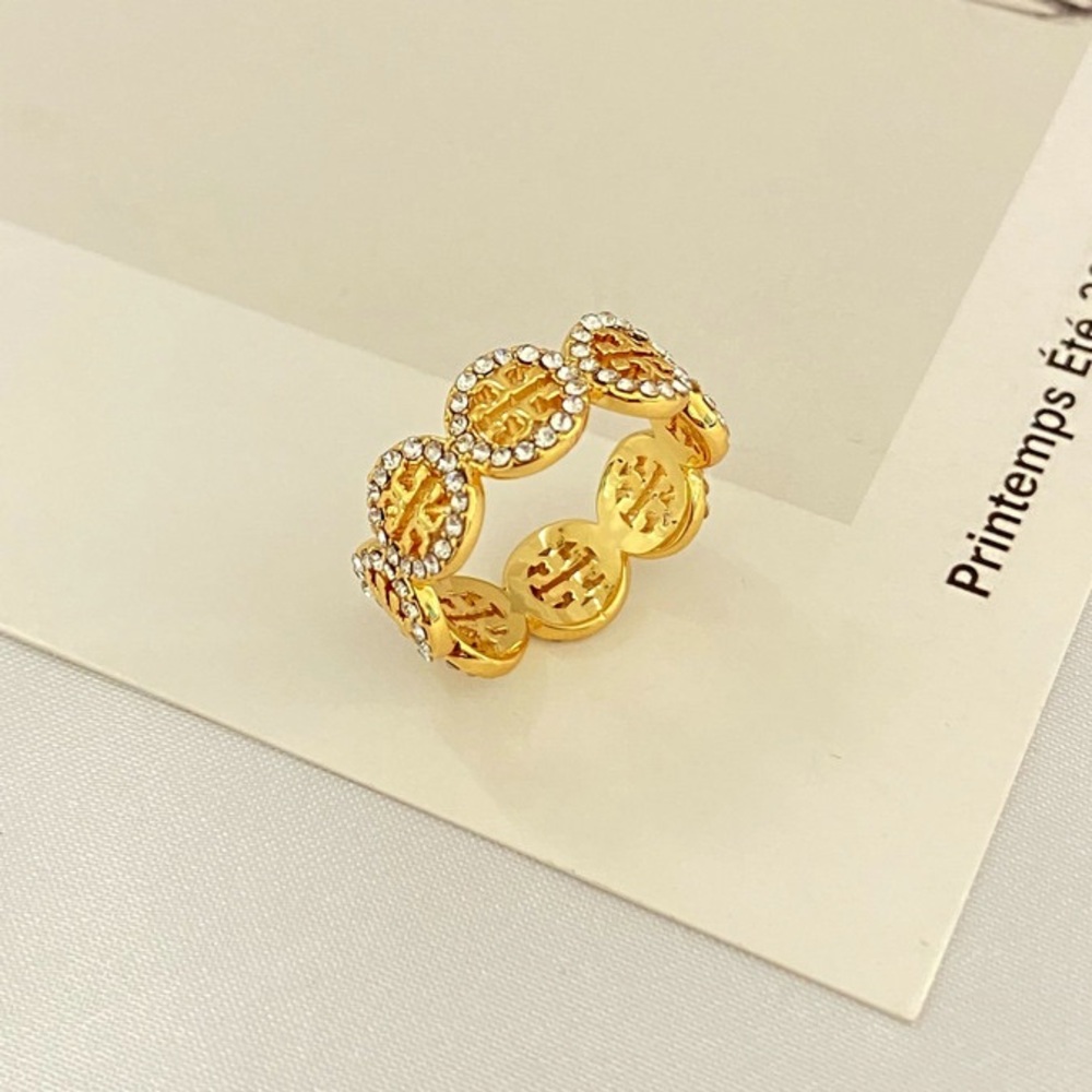 Tory Burch Elegant Gold with diamond Women's Ring